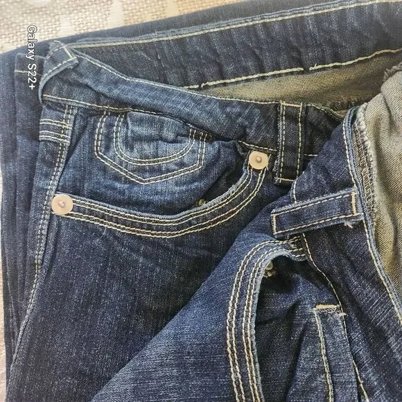 37  Royal Blue Women's Western Boot Cut Jeans Custom-Made 25x37 Plus/Tall Size - Picture 4 of 11